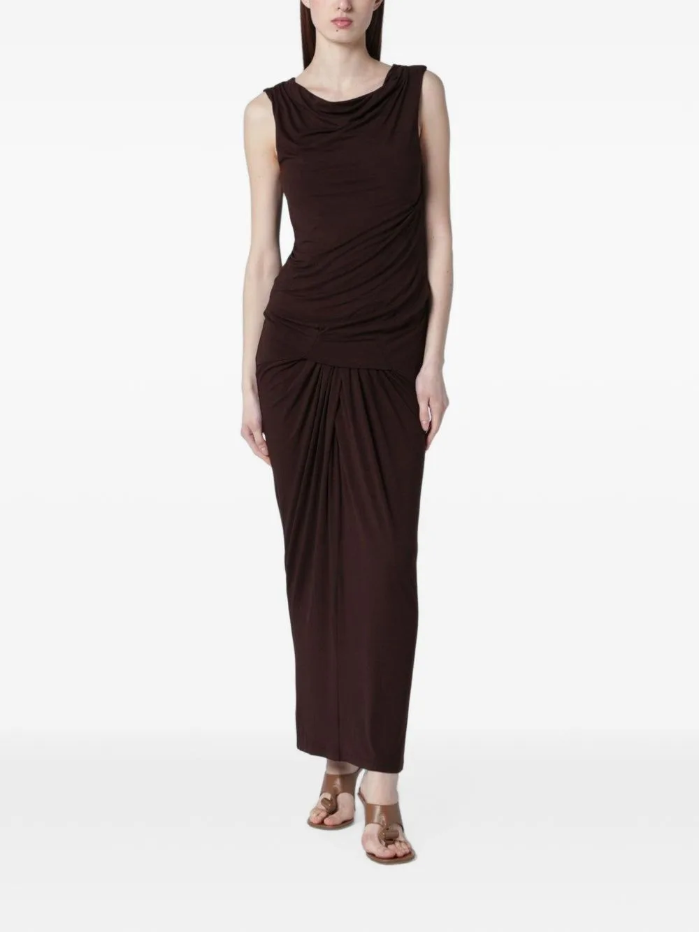 Draped Sleeveless Maxi Dress by ENTIRE STUDIOS