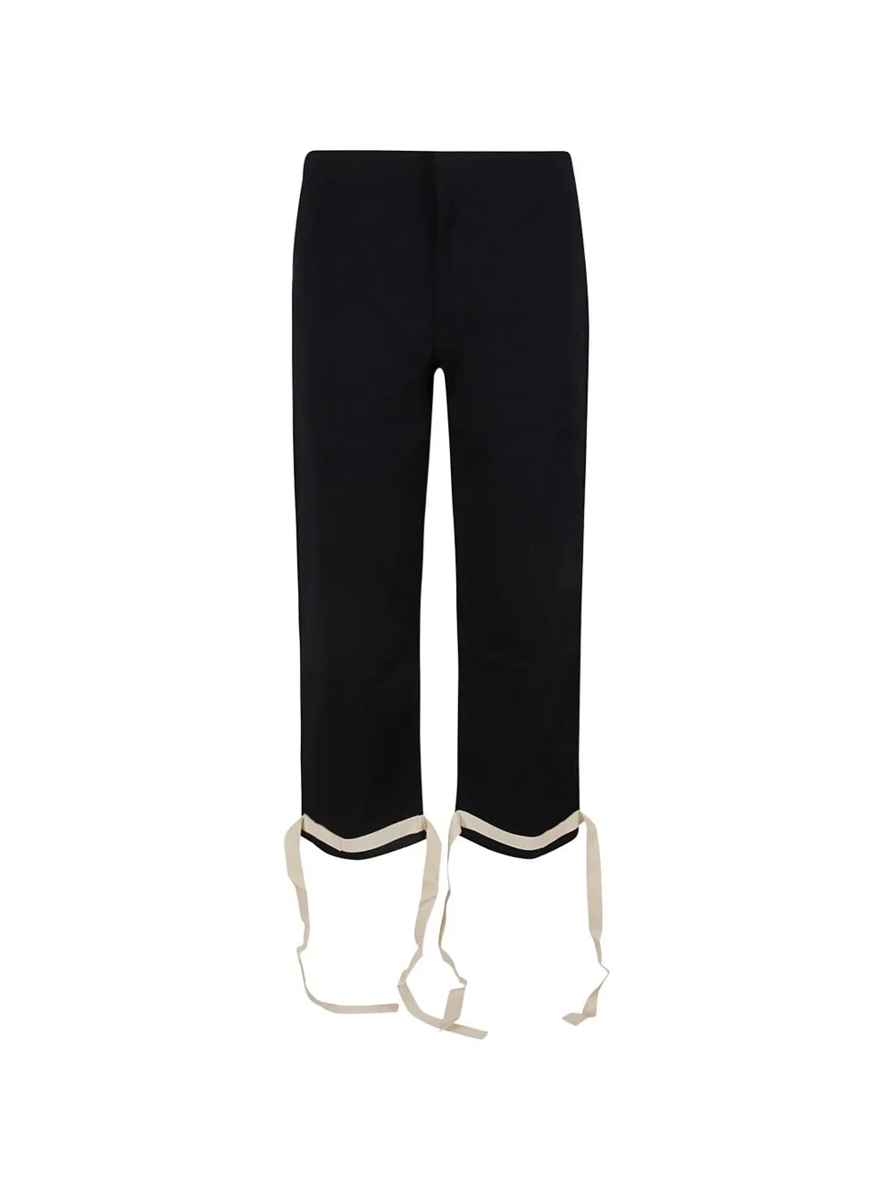 Ribbon-Detail Straight Trousers by Jil Sander