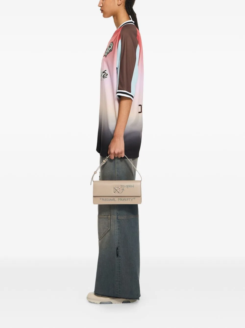 Jitney 1.0 Leather Shoulder Bag by Off-White