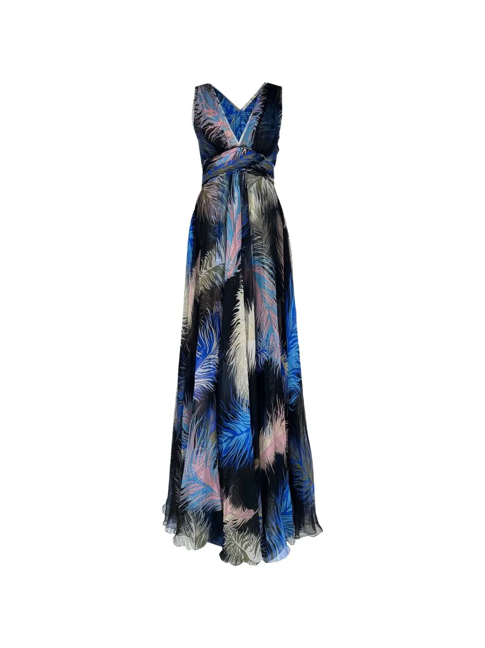 Feather-Print Silk Dress by PUCCI Pre-Owned