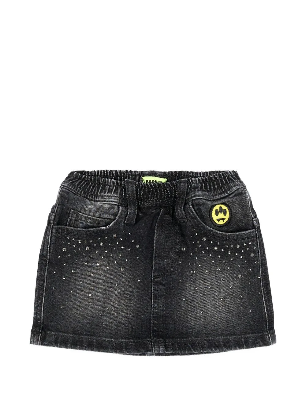Crystal-Embellished Logo-Patch Skirt by Barrow kids