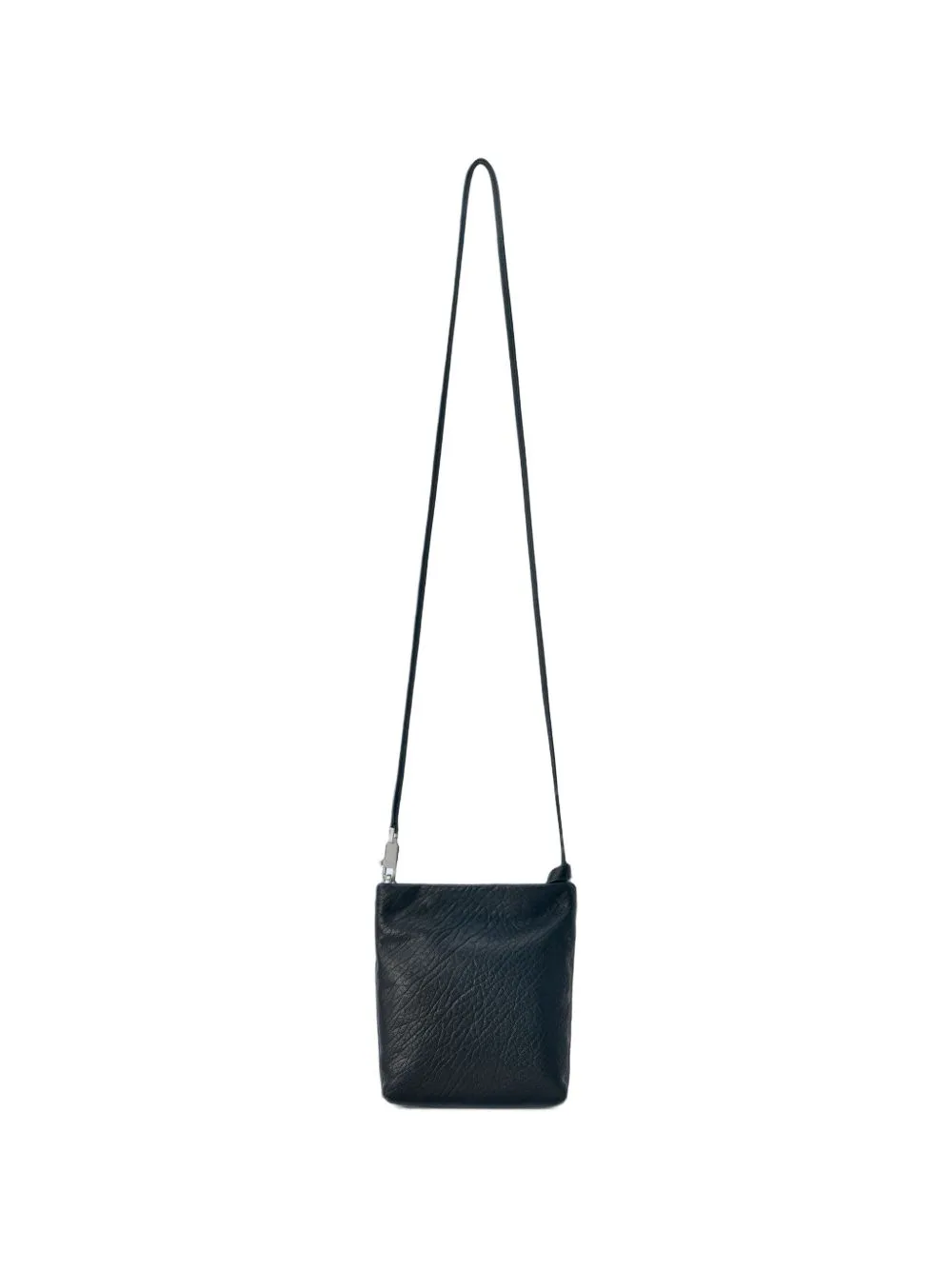 Soft Adri Textured Leather Messenger Bag by Rick Owens