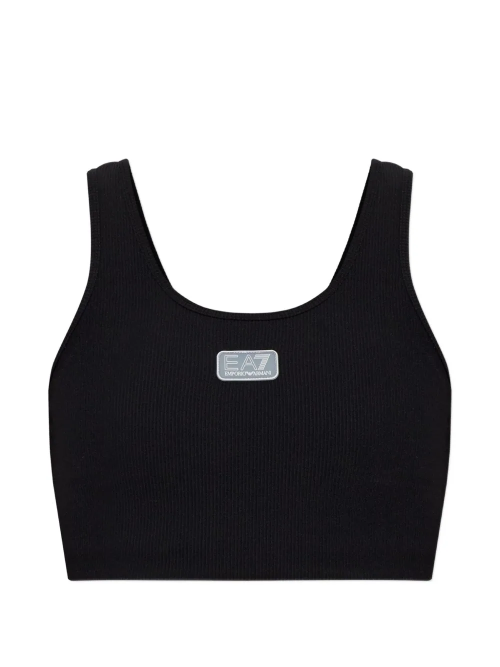 Ribbed Logo-Patch Top by Ea7 Emporio Armani