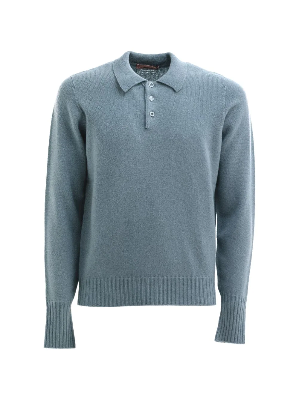 Polo-Collar Knitted Sweater by Drumohr