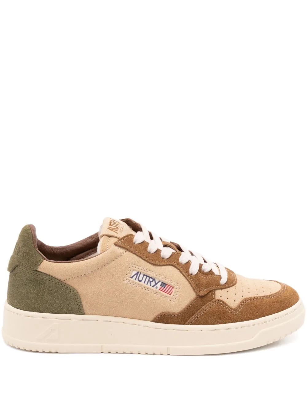 Medalist Suede-Panelled Lace-Up Sneakers by Autry