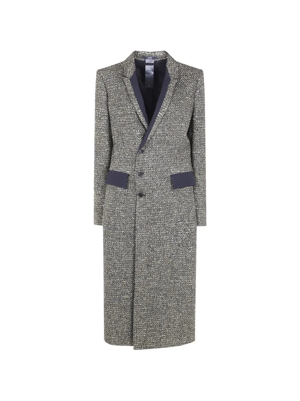 Lame Metallic Bouclé-Knit Coat by SAPIO