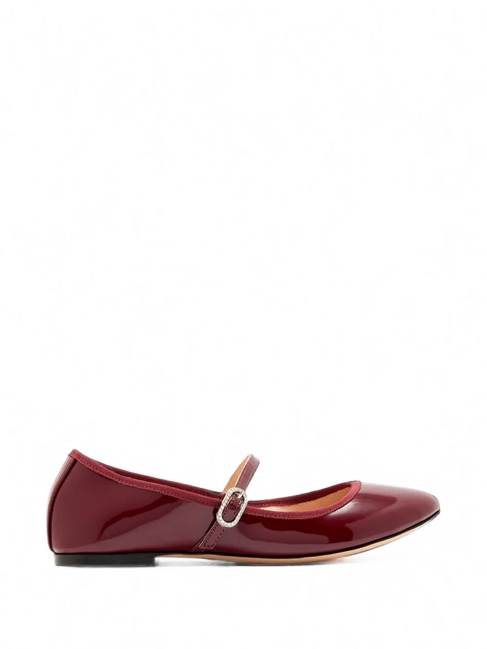 Mary Crystal-Embellished Patent-Leather Ballet Flats by HOUSE OF BALLERINAS
