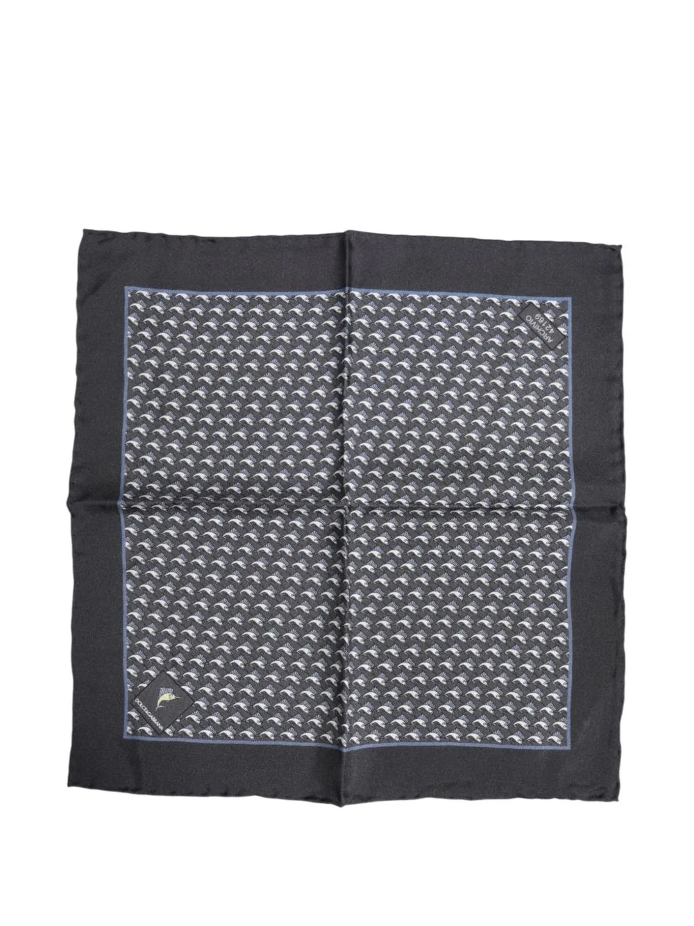 Fish-Print Silk Pocket Square by Dolce & Gabbana
