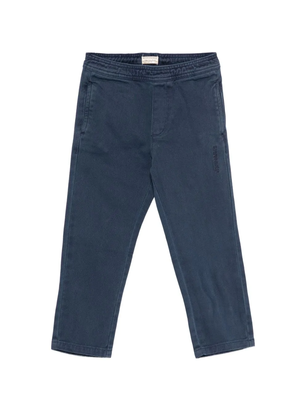 Logo-Embroidered Elasticated-Waistband Trousers by TRUSSARDI JUNIOR