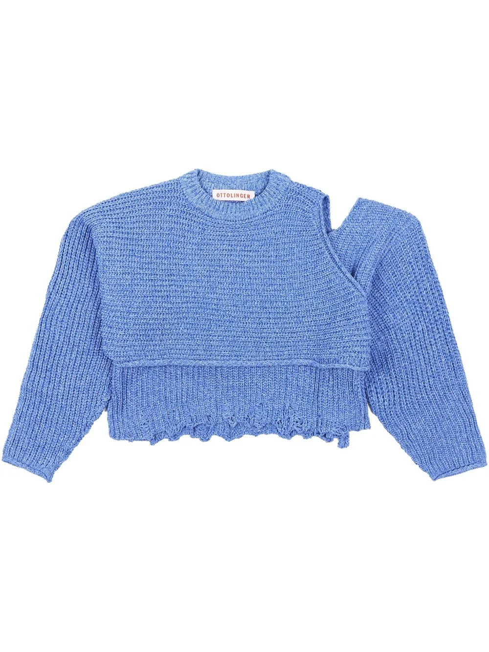 Deconstructed Wrap Sweater by Ottolinger