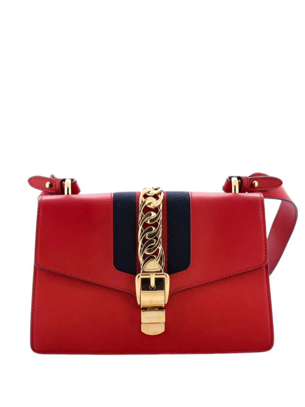 Sylvie Leather Small Shoulder Bag by Gucci Pre-Owned
