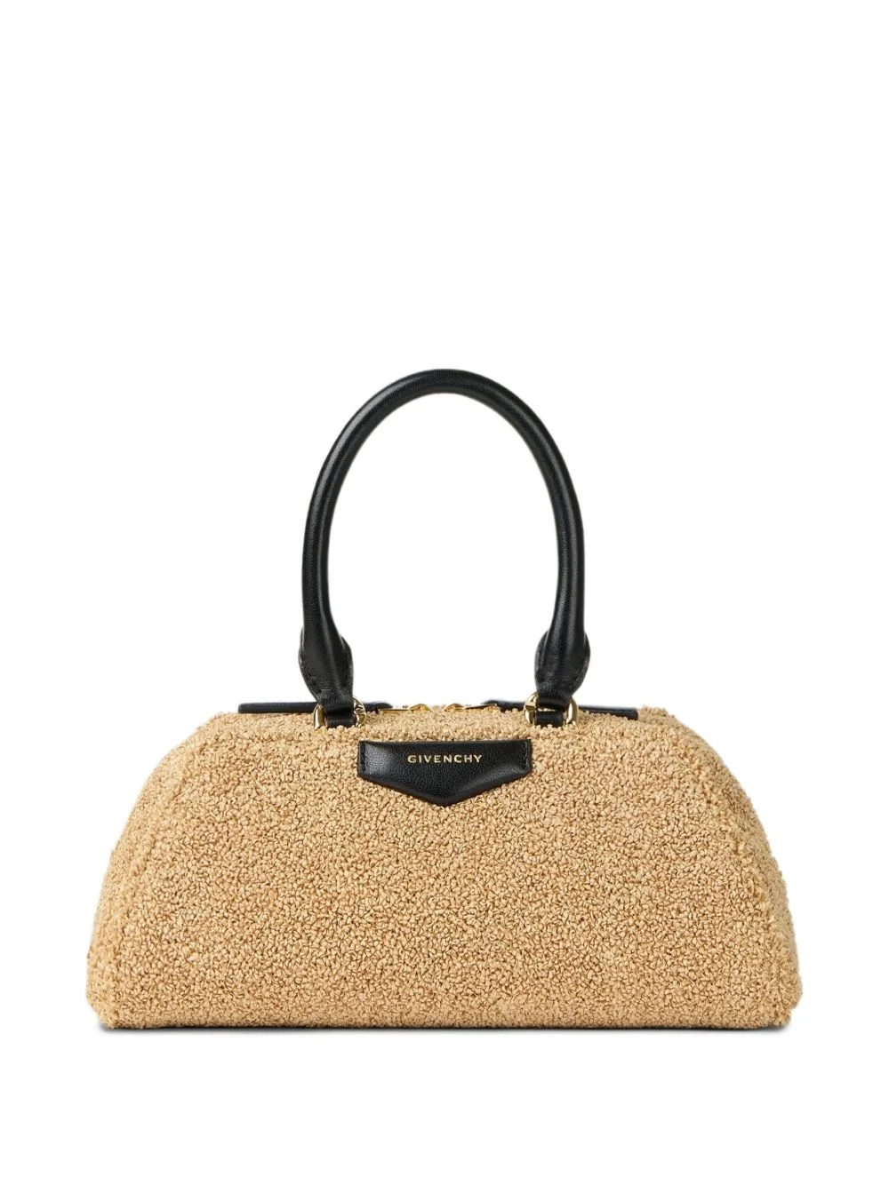 Mini Antigona East-West Bag in Sponge Raffia by Givenchy