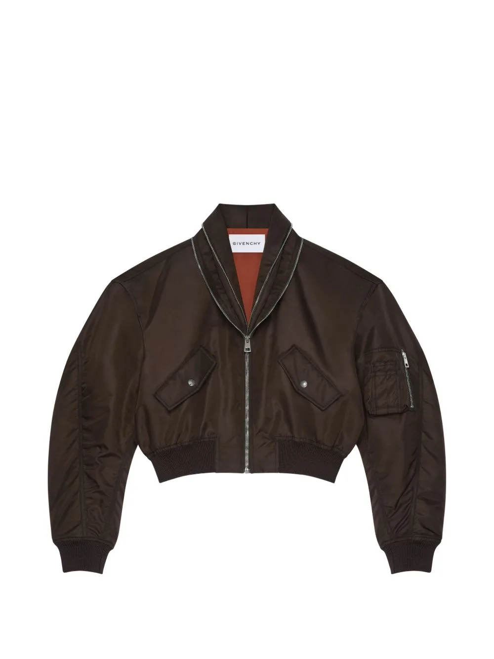 Bomber with Zipped Shawl Collar in Nylon by Givenchy