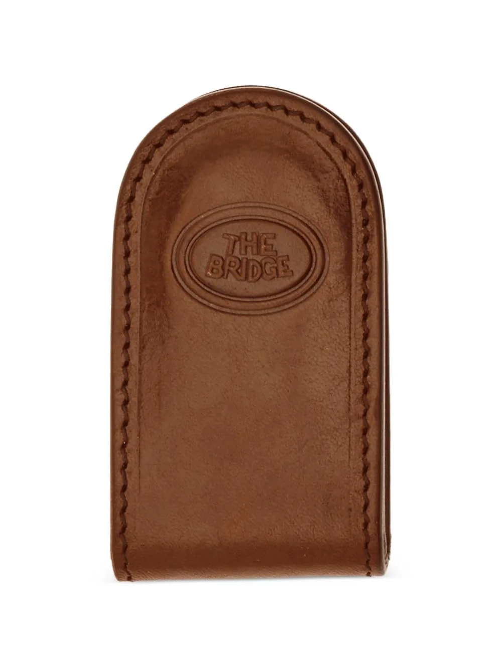 Logo-Embossed Leather Money Clip by The Bridge