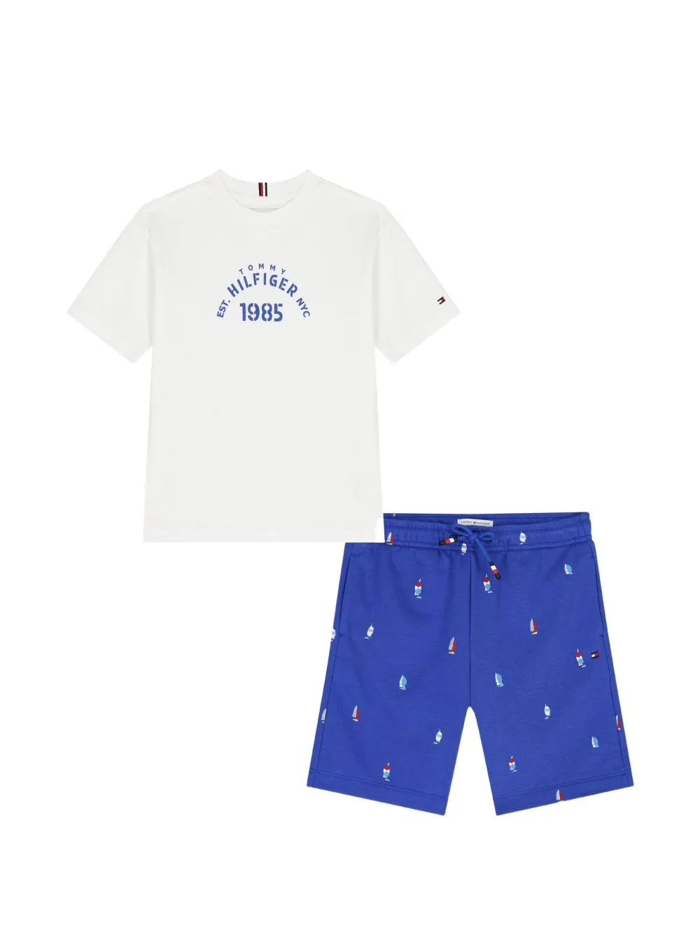 Logo-Print Cotton-Jersey T-Shirt and Shorts Set by Tommy Hilfiger Junior