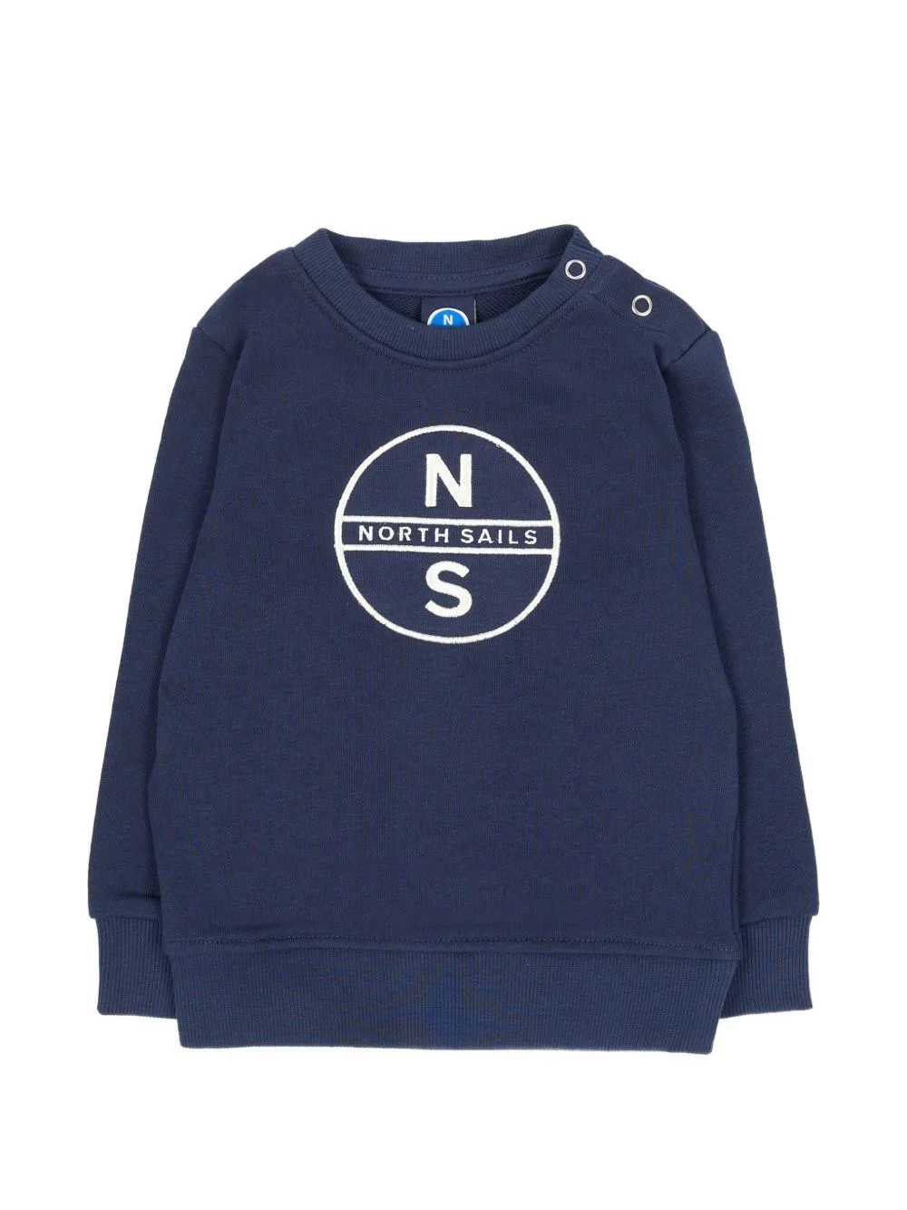 Logo-Print Press-Stud Sweater by North Sails Kids