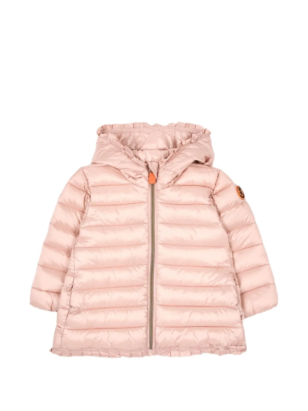 Ruffle-Trimmed Hooded Jacket by Save The Duck Kids