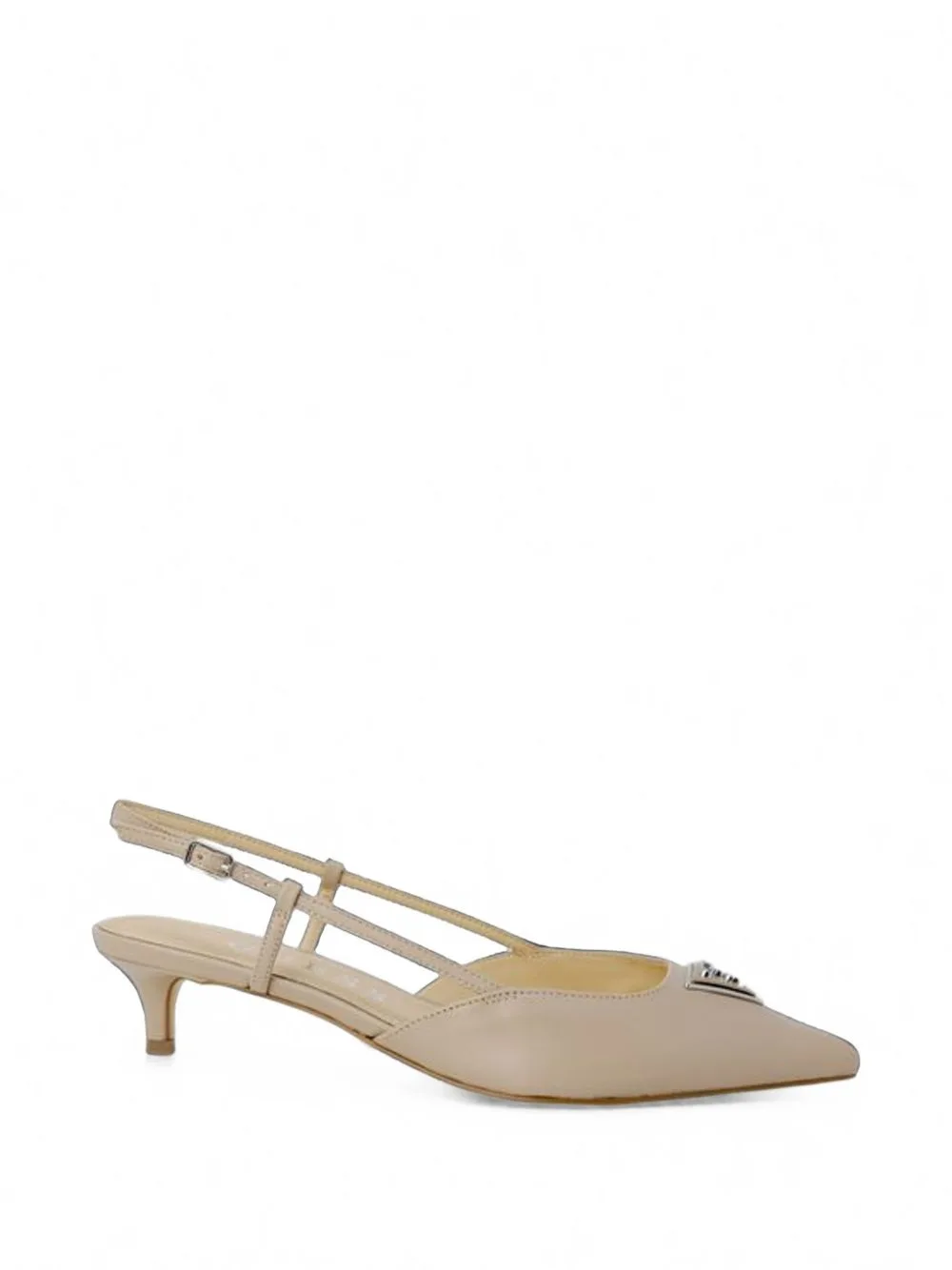 Logo-Plaque Slingback Pumps by GUESS USA