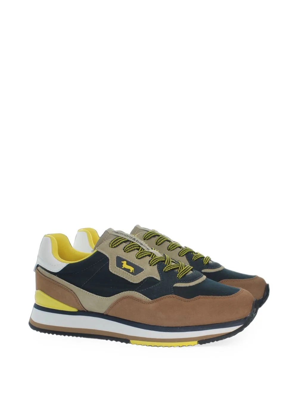 Logo-Patch Panelled Sneakers