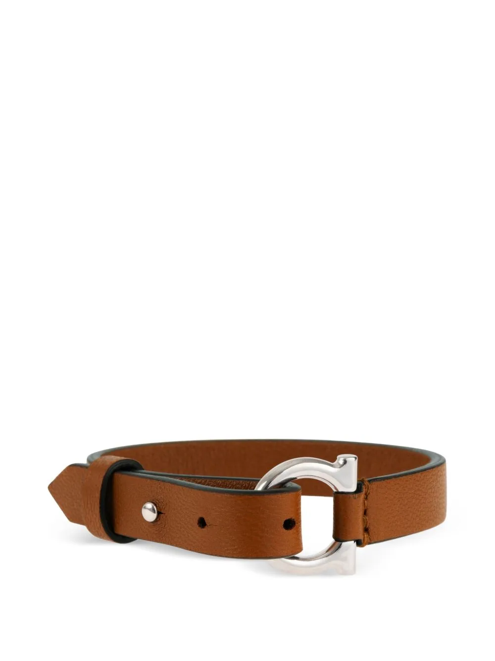 Gancini Leather Bracelet by Ferragamo