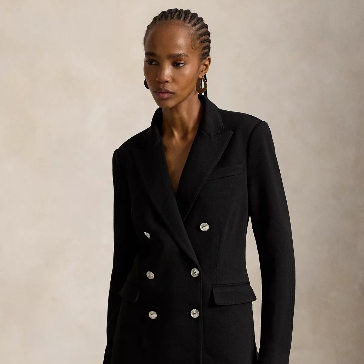 Double-Breasted Knit Blazer by Polo Ralph Lauren