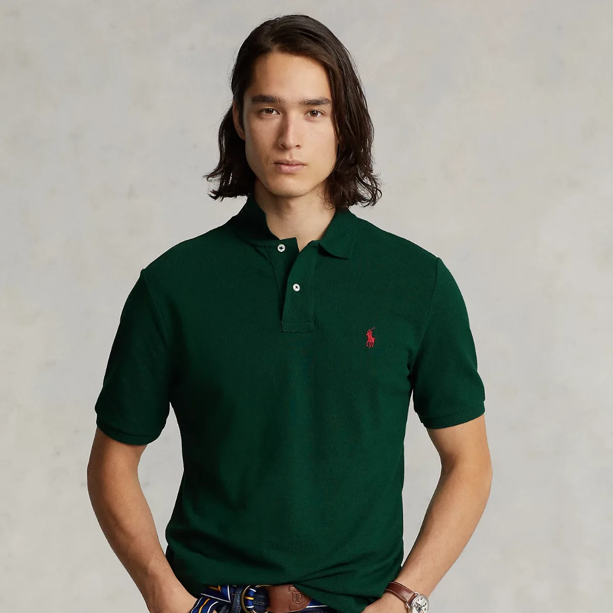 Slim Fit Mesh Polo Shirt by Polo Ralph Lauren