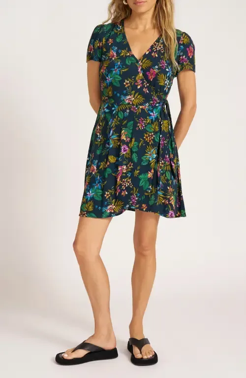 Floral Print Wrap Dress by matty m.