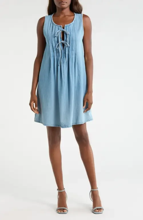 Pintuck Denim Dress by Lucky Brand