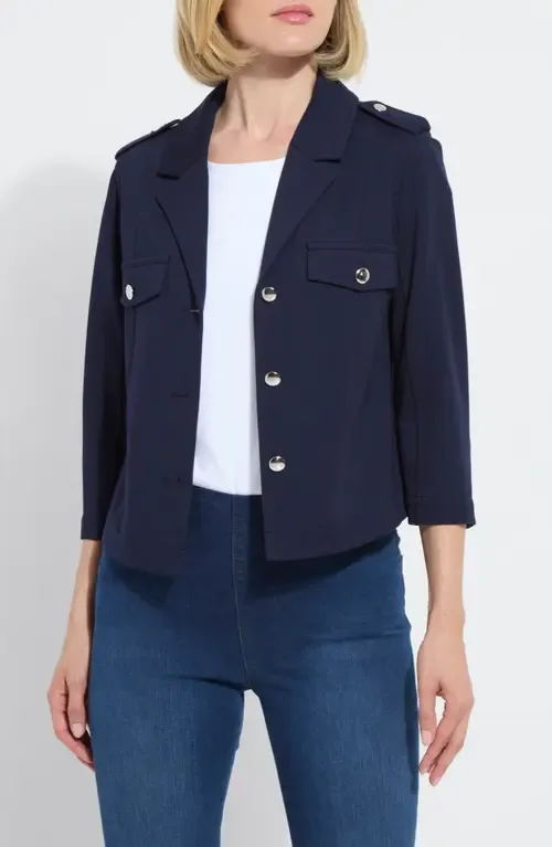 Veronica Crop Ponte Blazer by Lysse