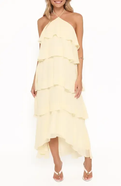 Jonia Halterneck High-Low Maxi Dress by Petal & Pup