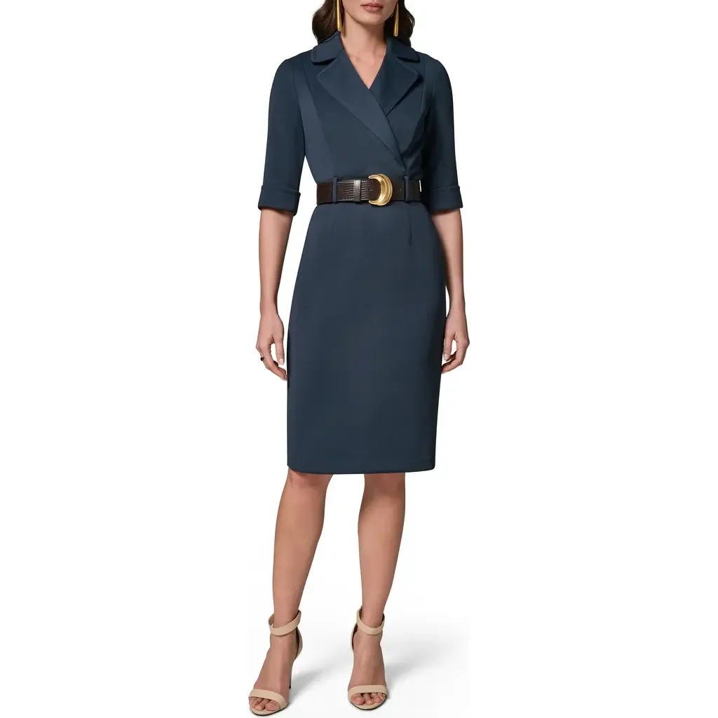 Belted Sheath Dress by Donna Karan New York