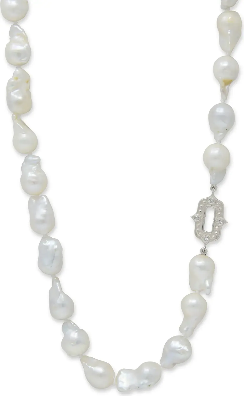 Gothic Cultured Pearl Necklace by Anzie