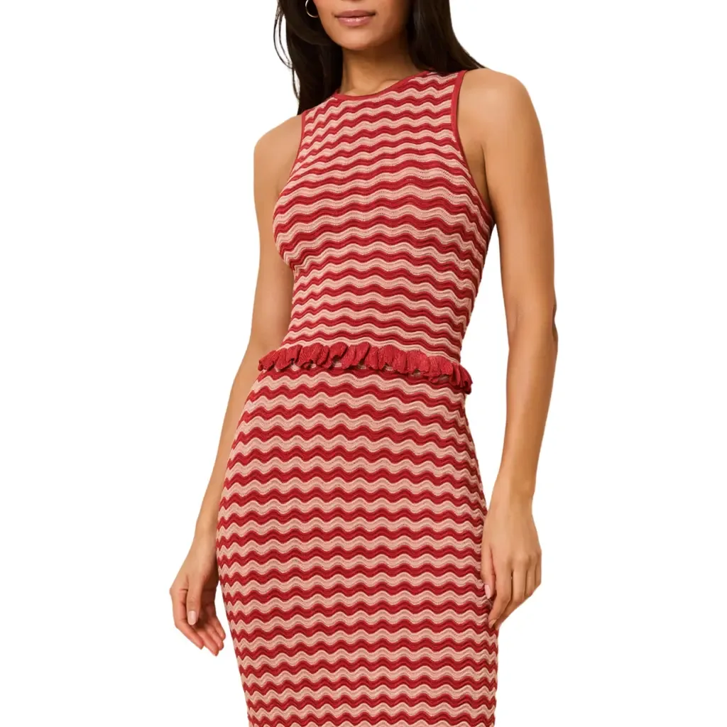The Diana Wavy Stripe Sleeveless Top by Solid & Striped