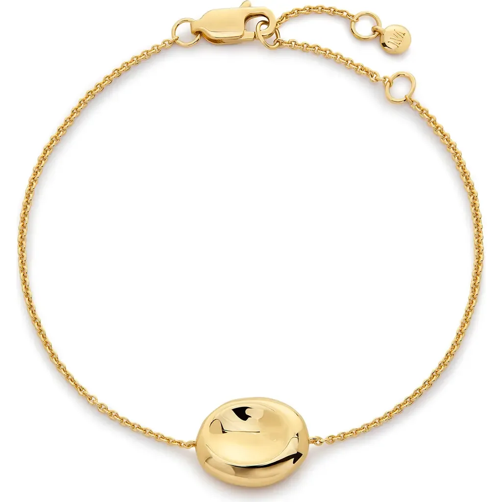 Aria Chain Bracelet in 18K Gold Vermeil by Monica Vinader