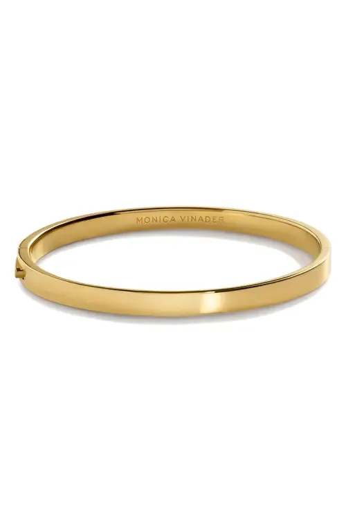 Essential Hinged Bangle Bracelet by Monica Vinader