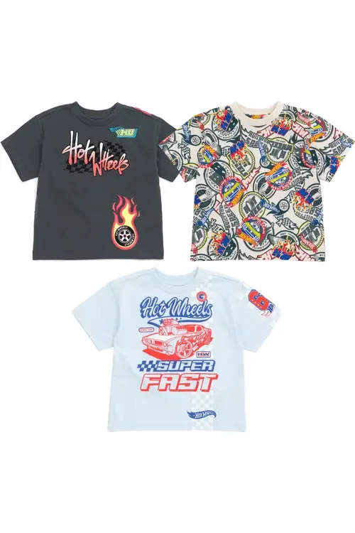 3-Pack Short Sleeve Tees by Hot Wheels