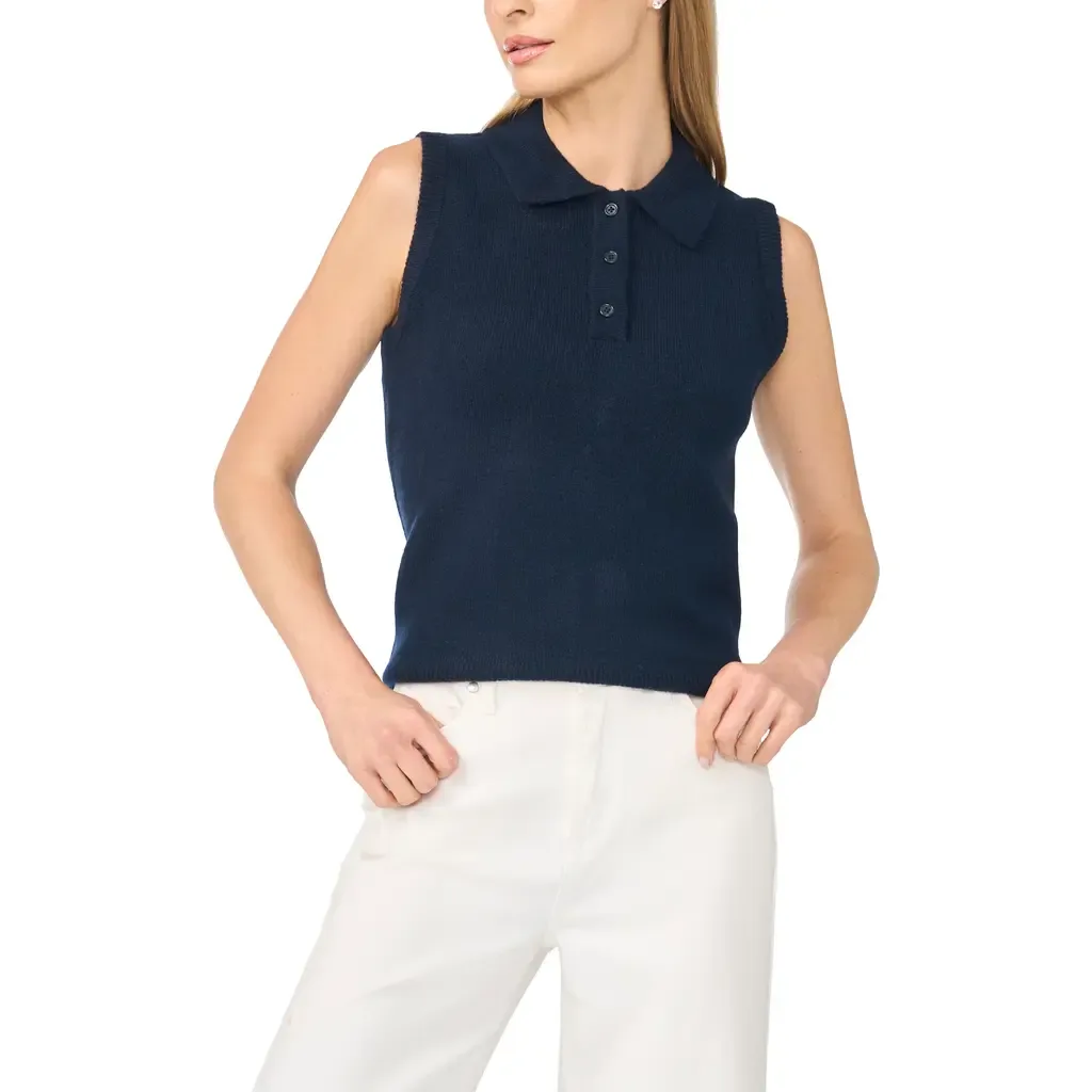 Polo Sweater Vest by CeCe