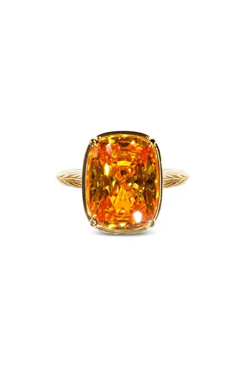 Elongated Cushion-Cut Cubic Zirconia Cocktail Ring by Sterling Forever