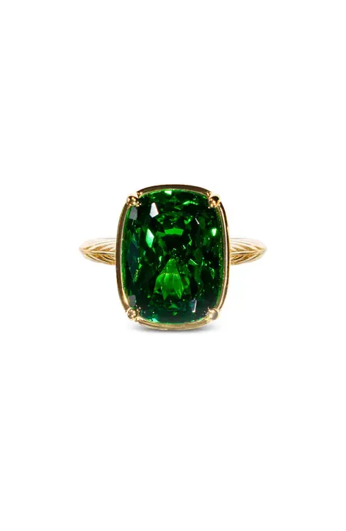 Elongated Cushion-Cut Cubic Zirconia Cocktail Ring