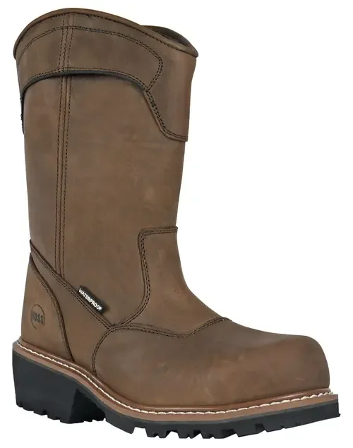 HOSS Buford Logger Pull on Composite Toe Work Boot by Hoss Boot Company