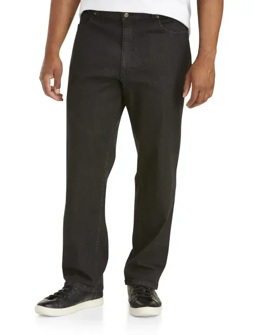 Relaxed Fit Stretch Jeans by Harbor Bay by DXL