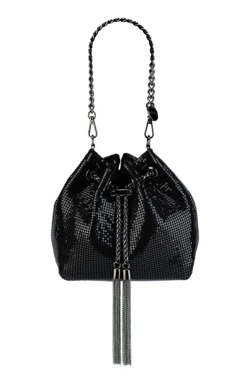 Sylvia Mesh Drawstring Top Handle Bag by Olga Berg