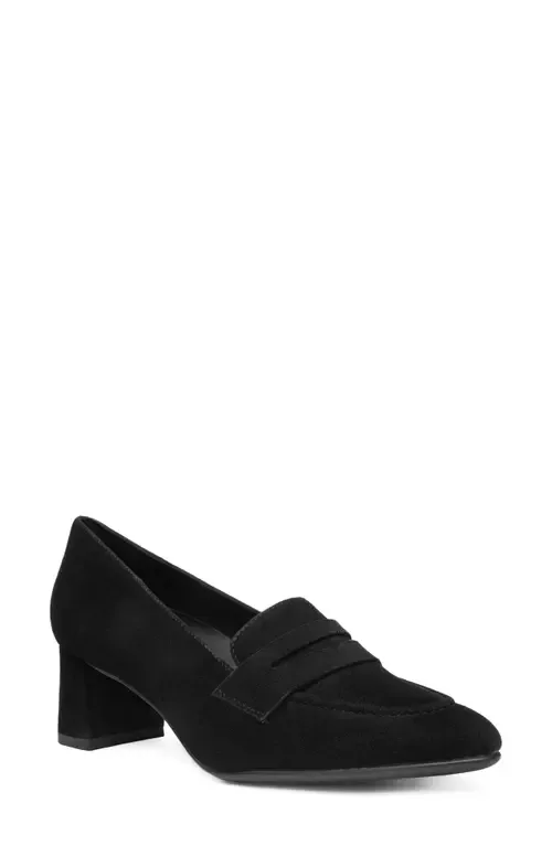 Ambrosia Pointed Toe Penny Loafer Pump by ara