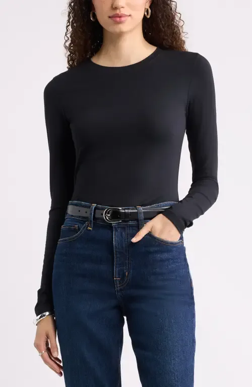 Pima Cotton & Tencel Modal Long Sleeve T-Shirt by Nordstrom