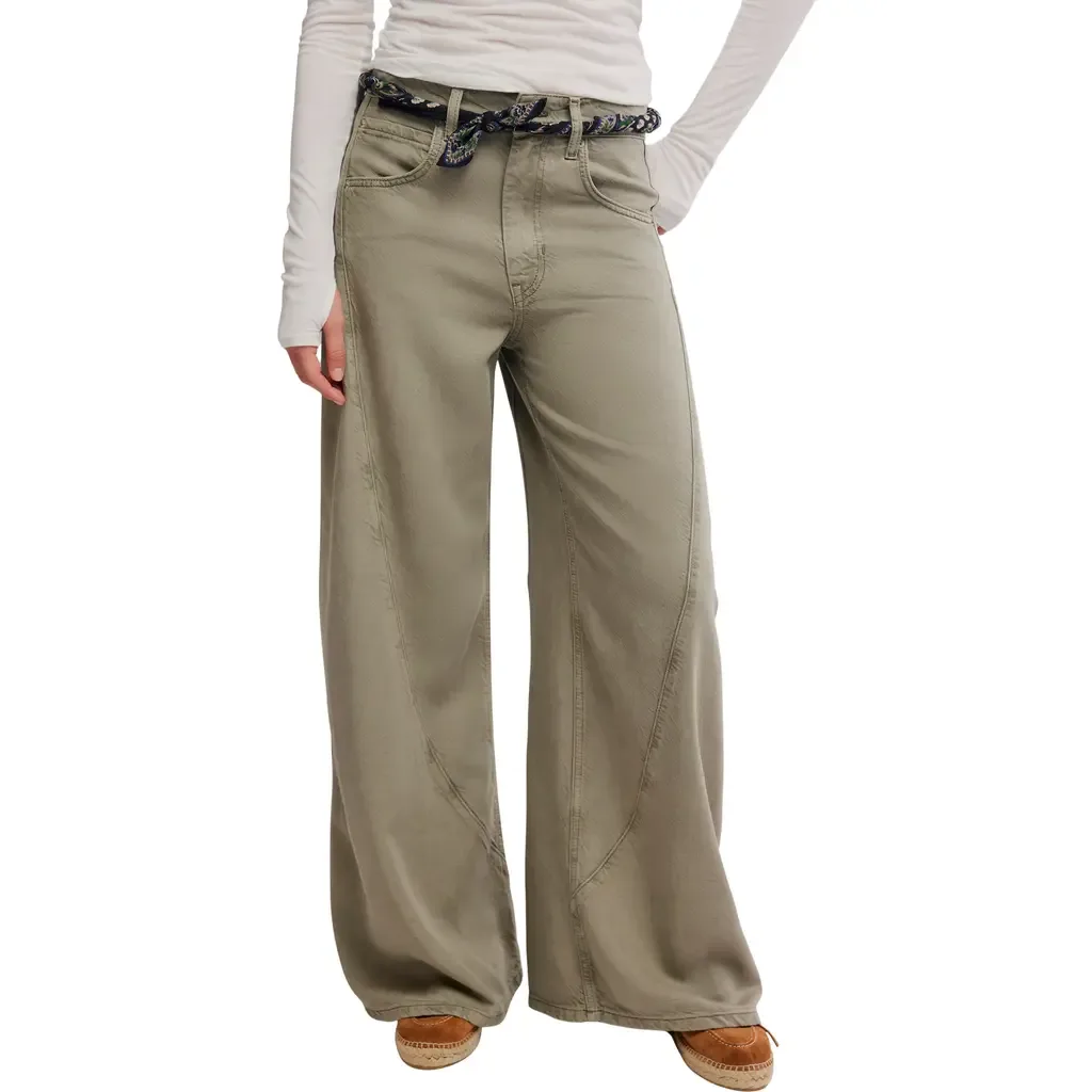 Haven High Waist Baggy Wide Leg Jeans by Free People