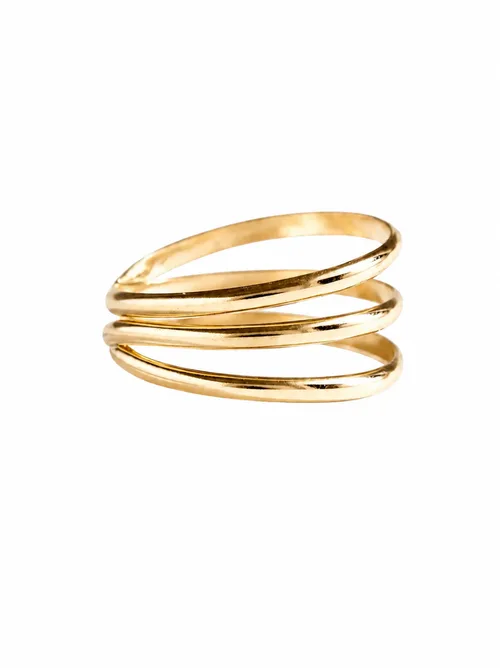 Contour Ring in Gold-Filled by ABLE