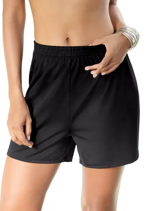 Boxer Swim Short with Built in Tummy Control Brief by Swim 365