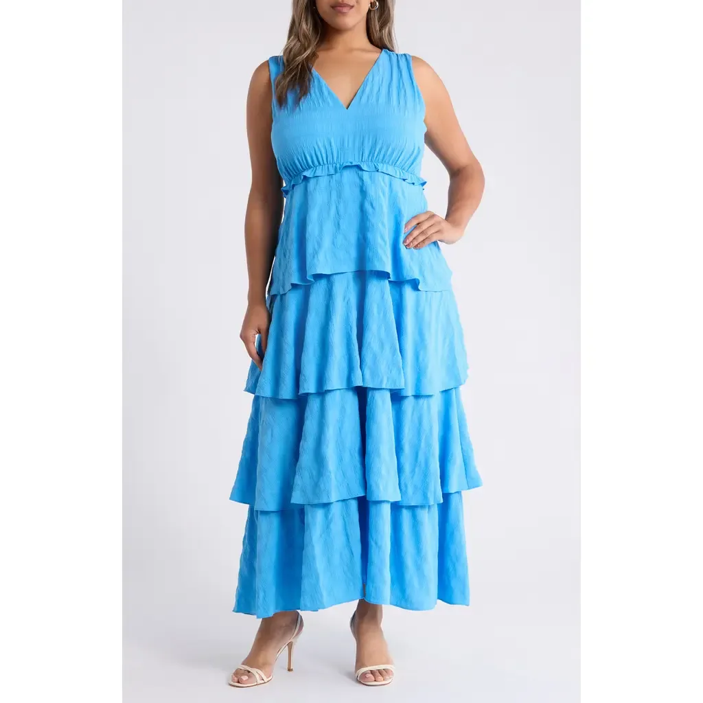 Tiered Ruffle Maxi Dress by Chelsea28