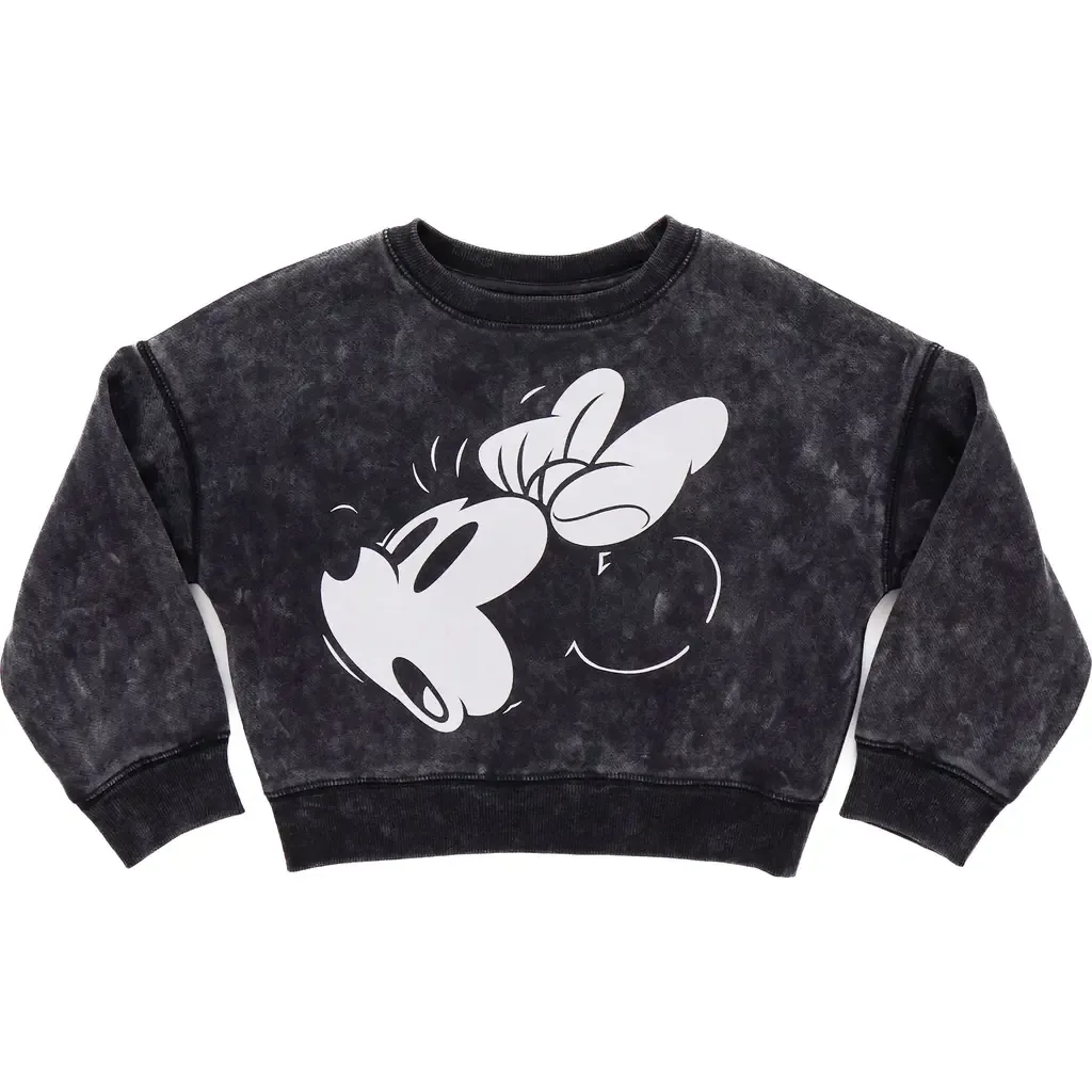 Mouse Mineral Wash French Terry Pullover Sweatshirt by Disney