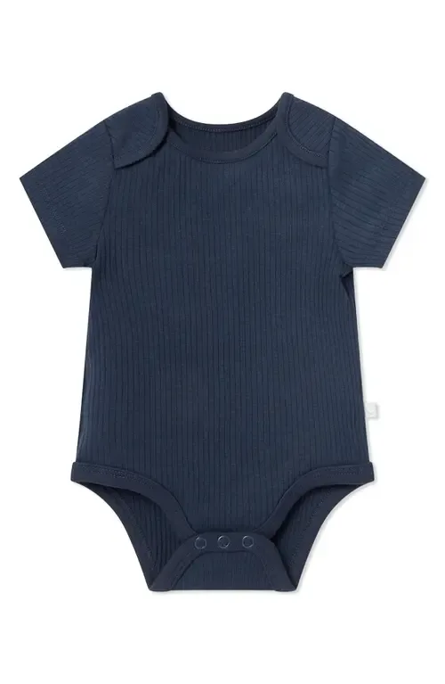 Ribbed Short Sleeve Bodysuit by MORI